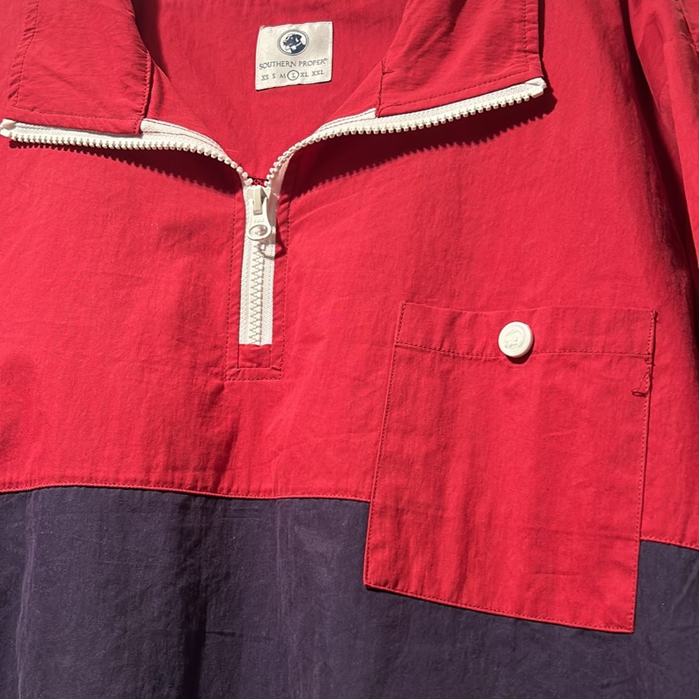 Southern Proper Vented Windbreaker Pull Over Rain… - image 2